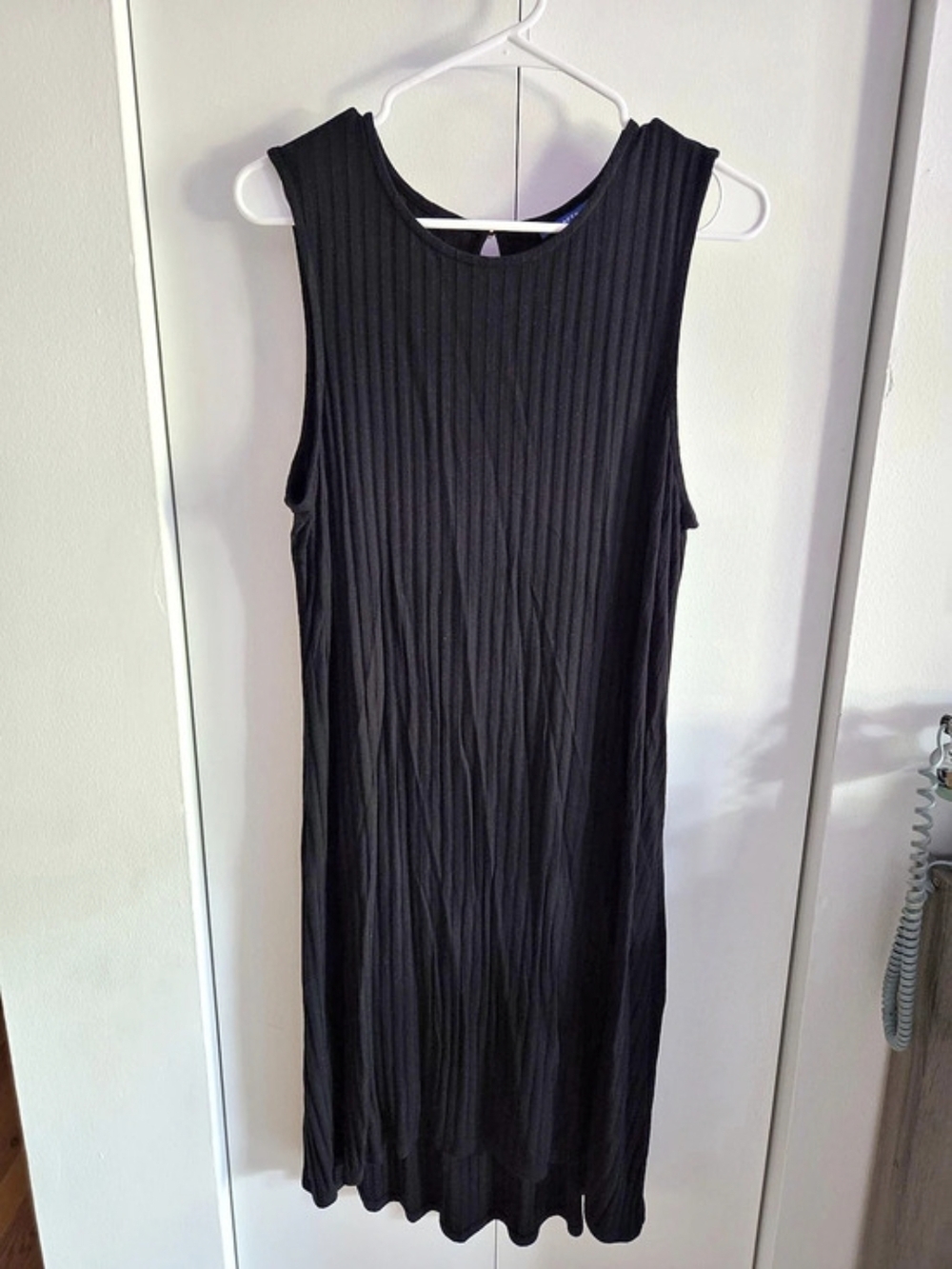 Women's Pleated Black Midi Dress - NWT